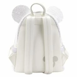 Loungefly Disney Minnie Sequin Wedding Mini Backpack