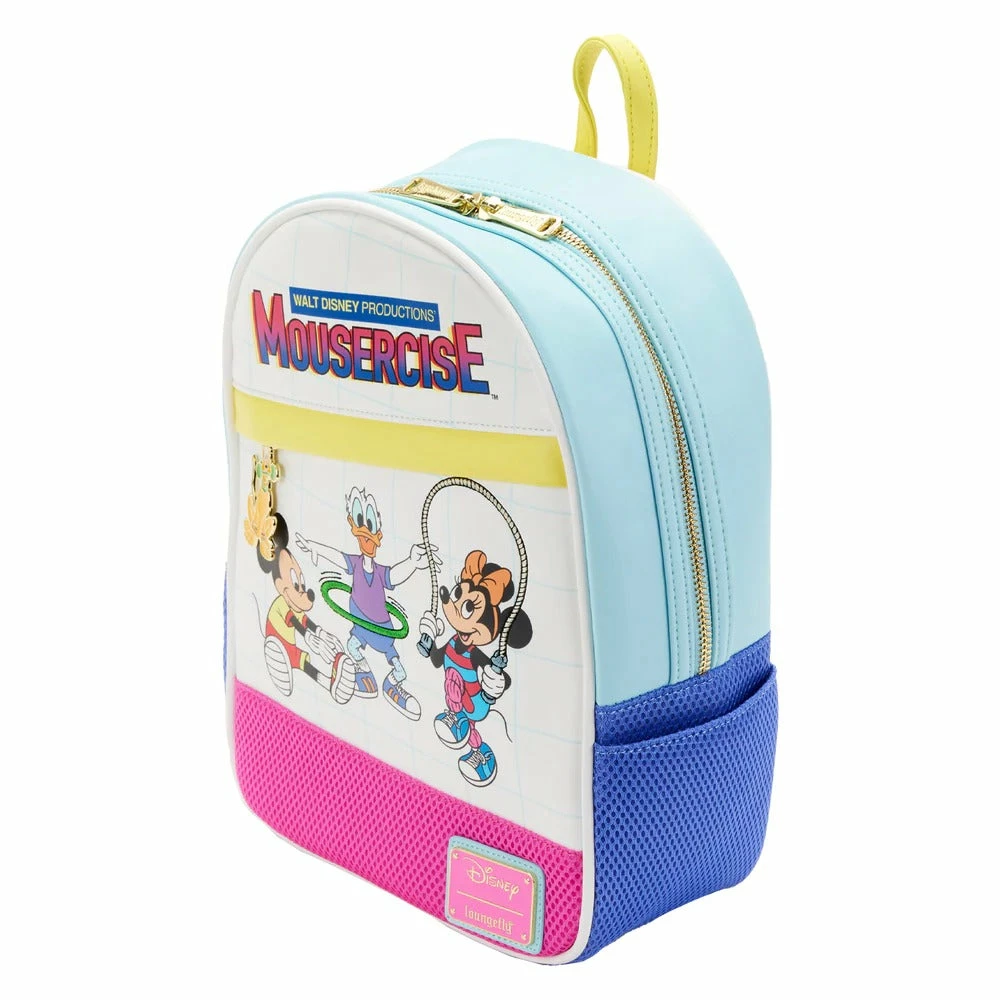 Loungefly Disney Mousercise Mini Backpack 2 Loungefly Disney Mousercise Mini Backpack