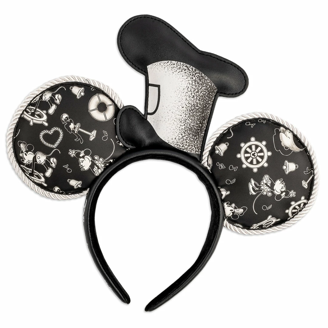 Loungefly Disney Steamboat Willie Applique Hat Rope Piping Ears Headband Loungefly In Stock 1 Loungefly Disney Steamboat Willie Applique Hat Rope Piping Ears Headband Loungefly In Stock