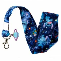 Loungefly In Stock Loungefly Disney Lilo & Stitch Space Adventure Lanyard With Card Holder