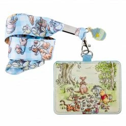 Loungefly In Stock Loungefly Disney Winnie The Pooh Picnic Scene Lanyard With Card Holder