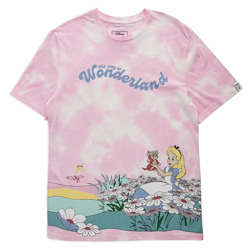Loungefly Disney Alice In Wonderland Daisy Fields Print Tee 3 Loungefly Disney Alice In Wonderland Daisy Fields Print Tee