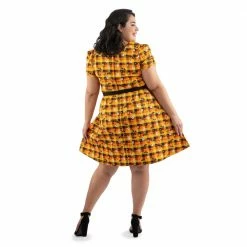 Loungefly Stitch Shoppe Minnie Mickey Spooky Gingham "Laci" Dress 16 Loungefly Stitch Shoppe Minnie Mickey Spooky Gingham