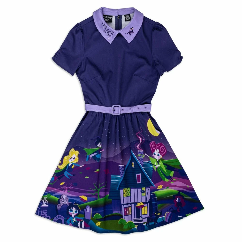 Loungefly Stitch Shoppe Disney Hocus Pocus "Gemma" Dress 1 Loungefly Stitch Shoppe Disney Hocus Pocus "Gemma" Dress