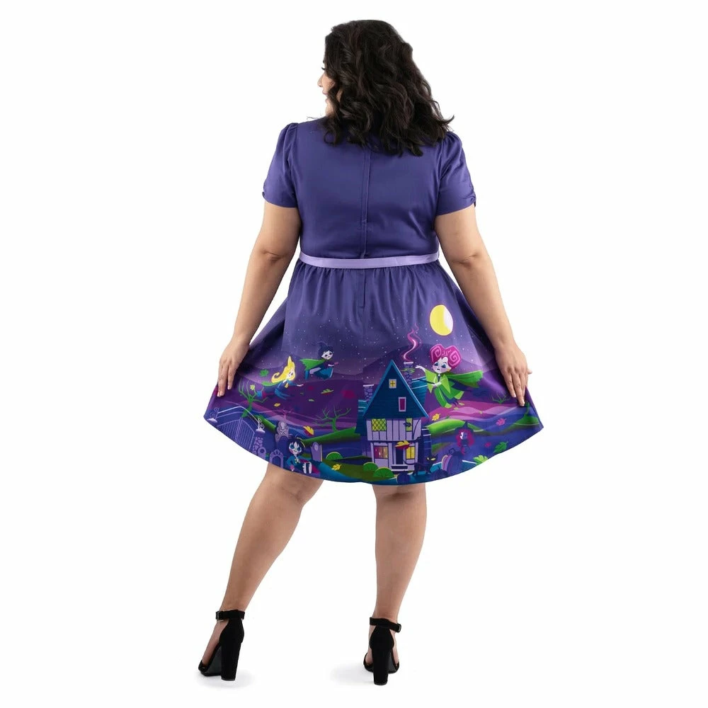 Loungefly Stitch Shoppe Disney Hocus Pocus "Gemma" Dress 7 Loungefly Stitch Shoppe Disney Hocus Pocus "Gemma" Dress