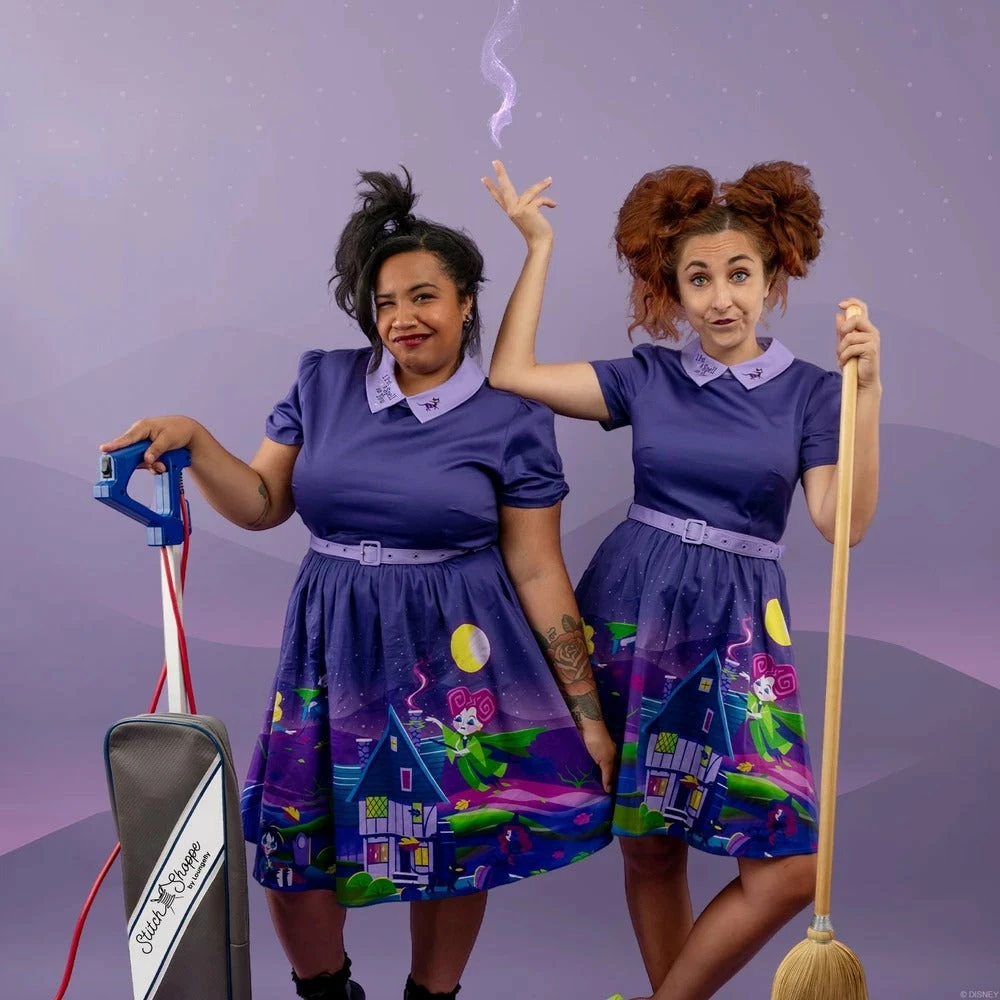 Loungefly Stitch Shoppe Disney Hocus Pocus "Gemma" Dress 9 Loungefly Stitch Shoppe Disney Hocus Pocus "Gemma" Dress
