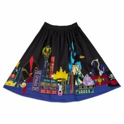 Loungefly Stitch Shoppe Disney Villains Books And Icons "Sandy" Skirt