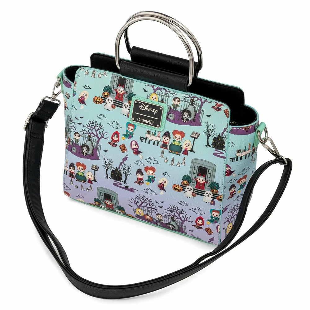 Loungefly In Stock Loungefly Disney Hocus Pocus Scene AOP Crossbody 3 Loungefly In Stock Loungefly Disney Hocus Pocus Scene AOP Crossbody