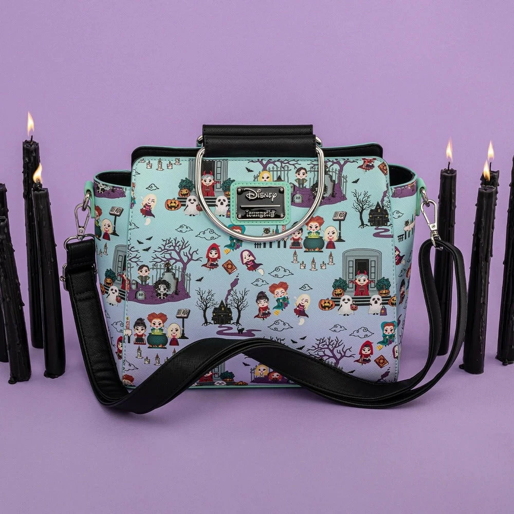 Loungefly In Stock Loungefly Disney Hocus Pocus Scene AOP Crossbody 6 Loungefly In Stock Loungefly Disney Hocus Pocus Scene AOP Crossbody