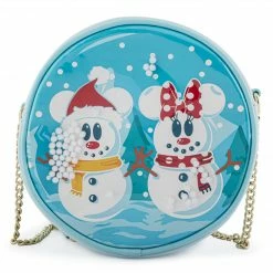Loungefly In Stock Loungefly Disney Snowman Mickey Minnie Snow Globe Crossbody