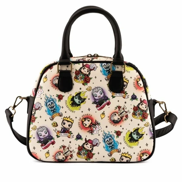 Pop By Loungefly Disney Villains Tattoo AOP Crossbody 1 Pop By Loungefly Disney Villains Tattoo AOP Crossbody