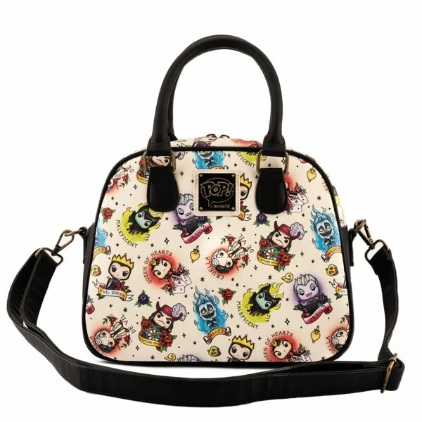 Pop By Loungefly Disney Villains Tattoo AOP Crossbody 2 Pop By Loungefly Disney Villains Tattoo AOP Crossbody