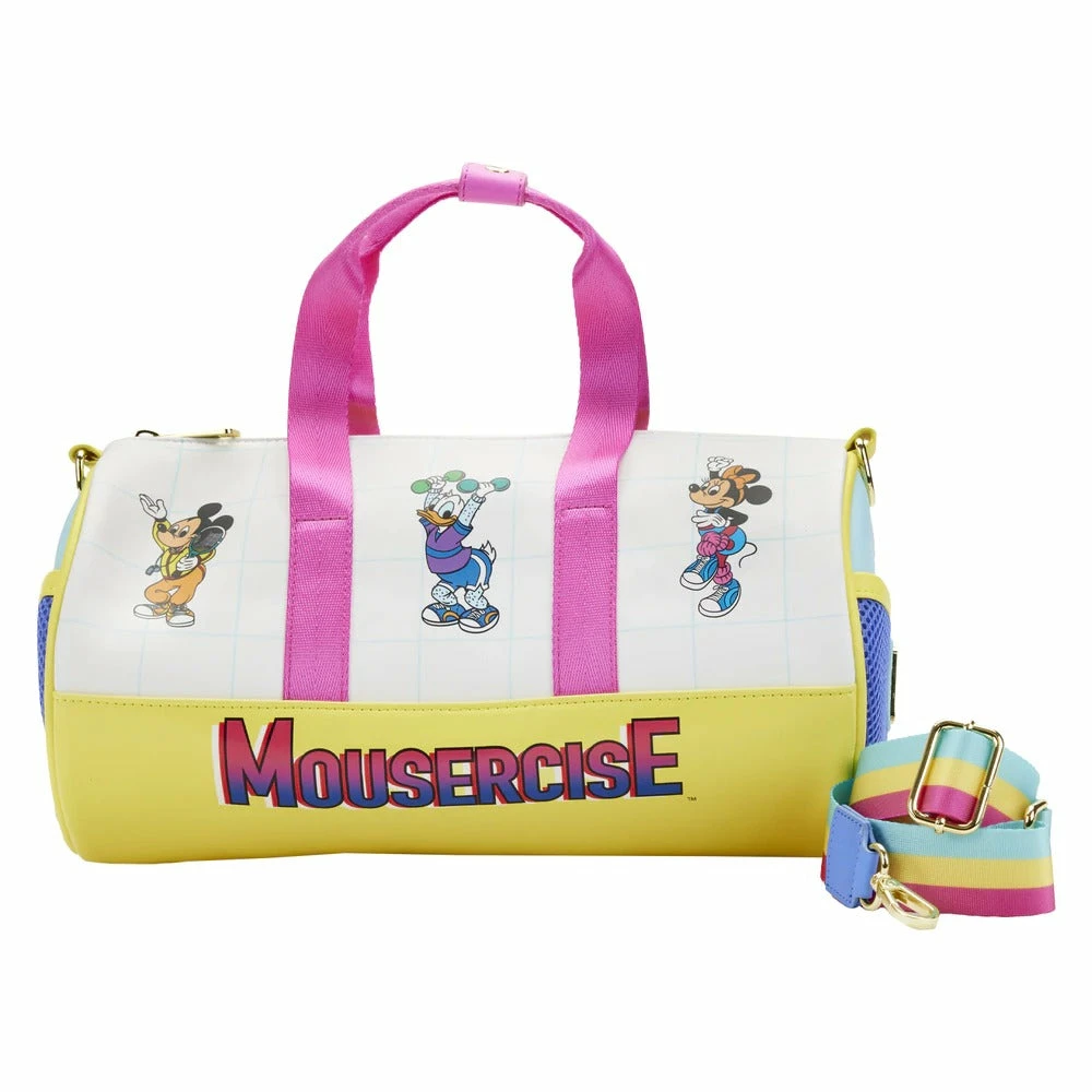 Loungefly Disney Mousercise Duffle Bag 1 Loungefly Disney Mousercise Duffle Bag