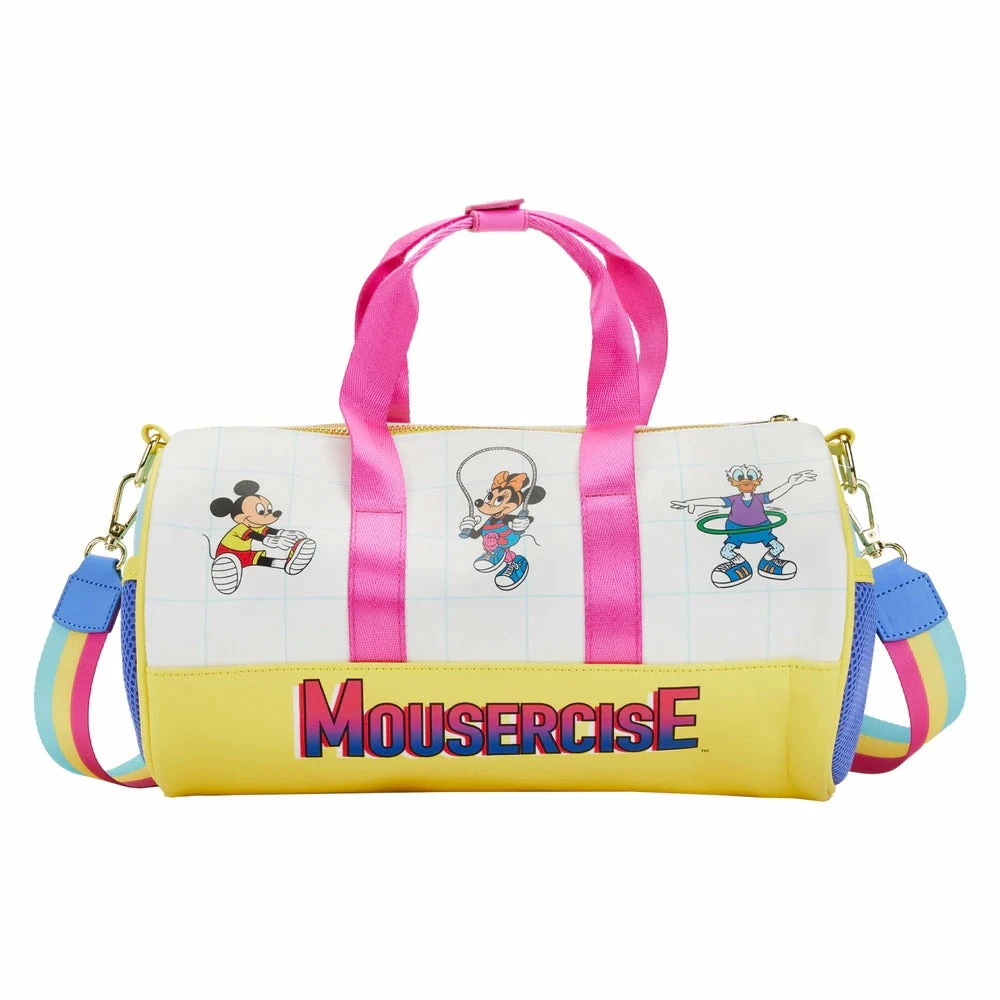 Loungefly Disney Mousercise Duffle Bag 3 Loungefly Disney Mousercise Duffle Bag