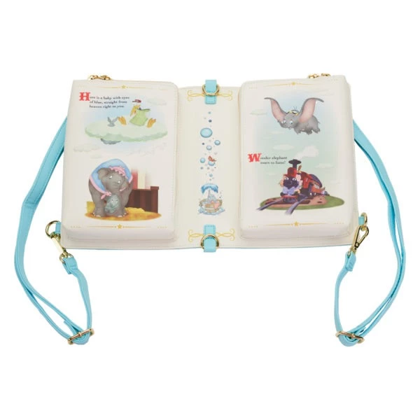 Loungefly Disney Dumbo Book Series Convertible Crossbody Bag 3 Loungefly Disney Dumbo Book Series Convertible Crossbody Bag