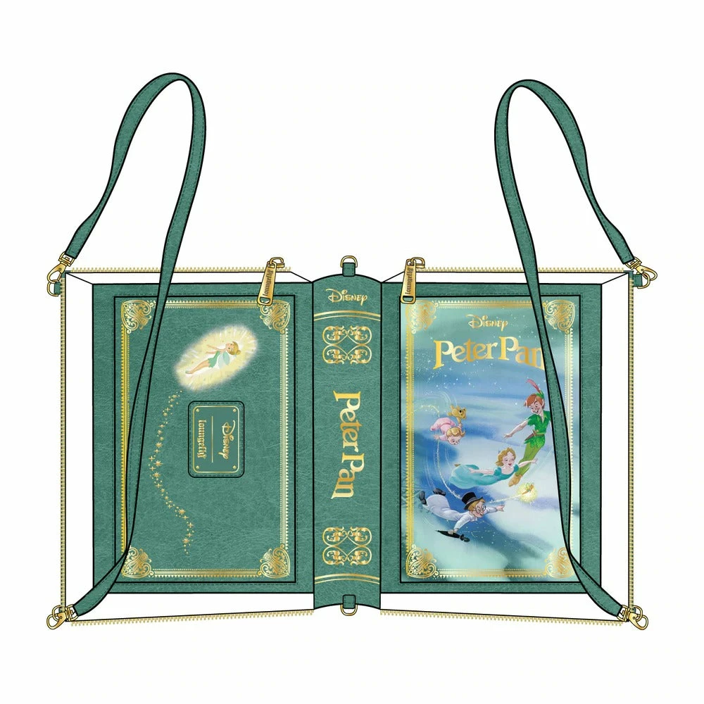 Loungefly Disney Peter Pan Book Series Convertible Backpack 2 Loungefly Disney Peter Pan Book Series Convertible Backpack