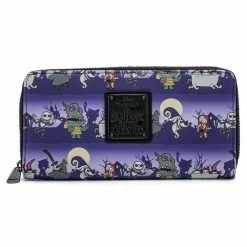 Loungefly Disney NBC Halloween Line Ziparound Wallet Loungefly In Stock