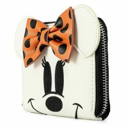 Loungefly Disney Ghost Minnie Glow-in-the-Dark Ziparound Wallet Loungefly In Stock
