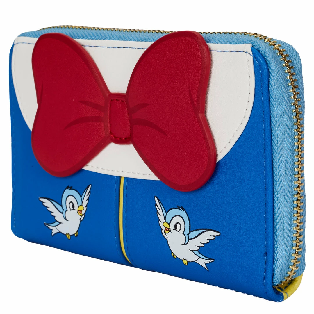 Loungefly Disney Snow White Cosplay Bow Ziparound Wallet 4 Loungefly Disney Snow White Cosplay Bow Ziparound Wallet