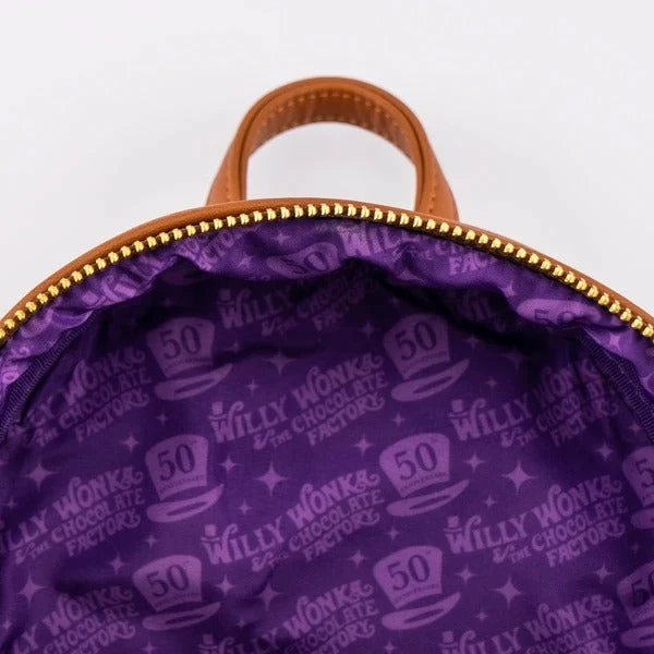 Loungefly WB Willy Wonka And The Chocolate Factory 50th Anniversary Mini Backpack 6 Loungefly WB Willy Wonka And The Chocolate Factory 50th Anniversary Mini Backpack
