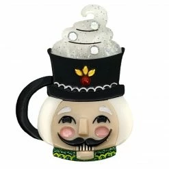 Faire Lipstick & Chrome Nutcracker Mini Brooch