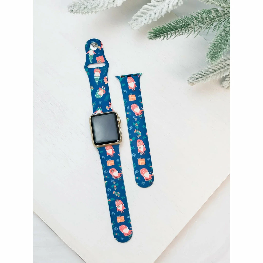 Faire Tech Accessories Holiday Gnome Silicone Watch Band 1 Faire Tech Accessories Holiday Gnome Silicone Watch Band