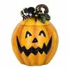 Faire Blue Sky Pumpkin Cookie Jar W/ Spider Collectibles