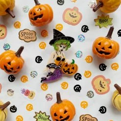 Faire Lipstick & Chrome Bewitching Belle Halloween Brooch