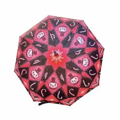 Faire Johanna Parker X Lipstick & Chrome Frosty Pink Snowman Umbrella