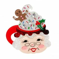 Faire Lipstick & Chrome Some Like It Hot Brooch