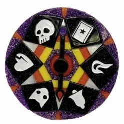 Faire Lipstick & Chrome Wheel Of Fortune Brooch
