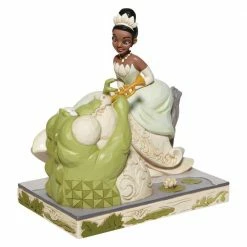 Enesco Disney Traditions White Woodland Tiana W/ Louie By Jim Shore
