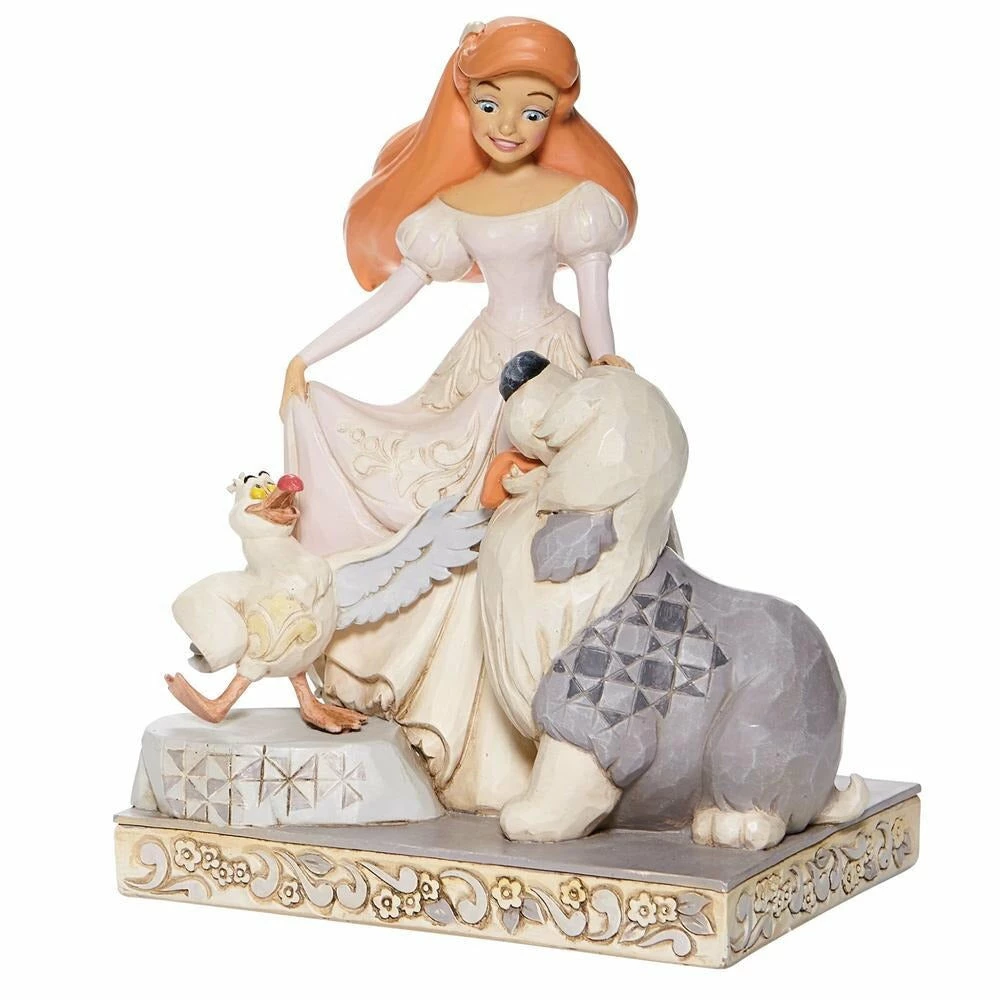Enesco Disney Traditions White Woodland Ariel By Jim Shore 3 Enesco Disney Traditions White Woodland Ariel By Jim Shore