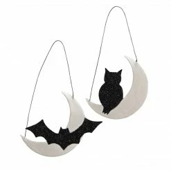 Bethany Lowe Over The Moon Tin Ornament