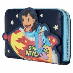Loungefly Disney Lilo And Stitch Space Adventure Ziparound Wallet Loungefly In Stock